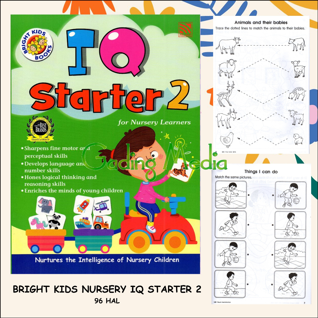 BRIGHT KIDS - NURSERY 2 IQ STARTER (KB/TK Practice Question Book ...