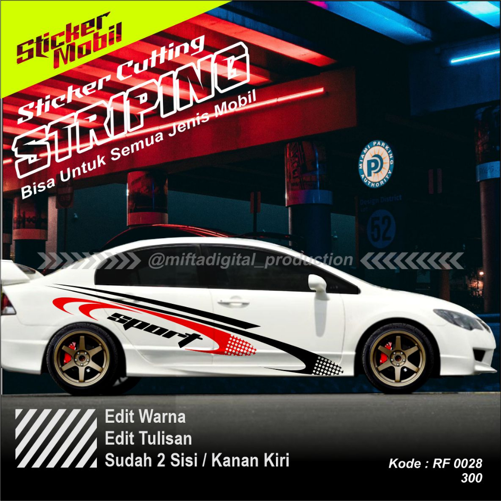 Sticker Striping Sedan, Avanza, Kijang LGX, Panther, Daihatsu Kuda ...