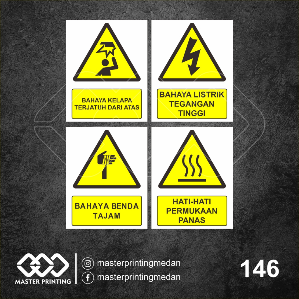 146 - Safety Sign Stickers, K3 Signs, Vinyl Stickers, Waterproof, And ...