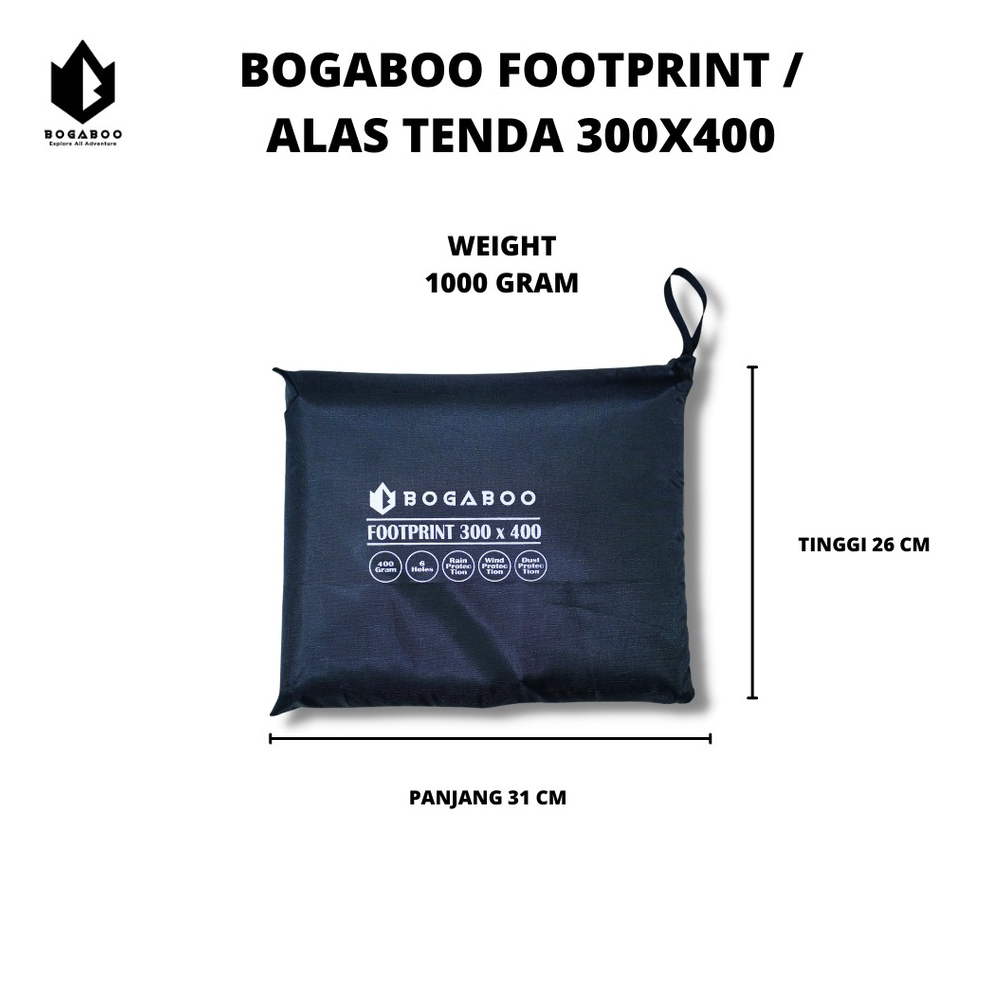 TENDA Have It Now.. Footprint/alas Tent Brand Bogaboo 3m X 4m ALAS Tent