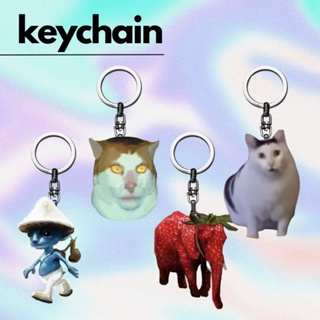 Cute Hero Spider Punk Cat Key Chain Key Ring Keychain For