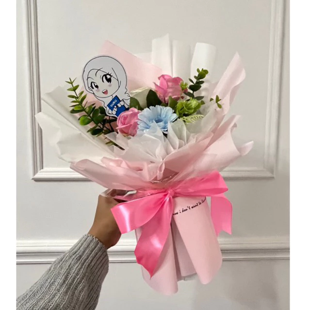 Buket Wisuda/buket hari guru/buket ultah/buket hari ibu - Gambar 4