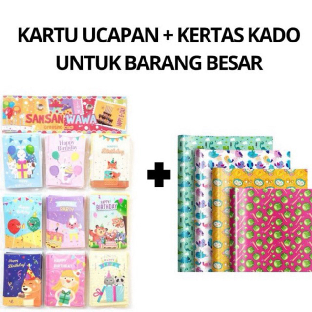 Kertas Kado Jumbo Motif Lucu Kartun Random