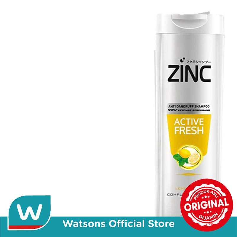 Zinc Shampoo Active Fresh Lemon 340 Ml - Gambar 3