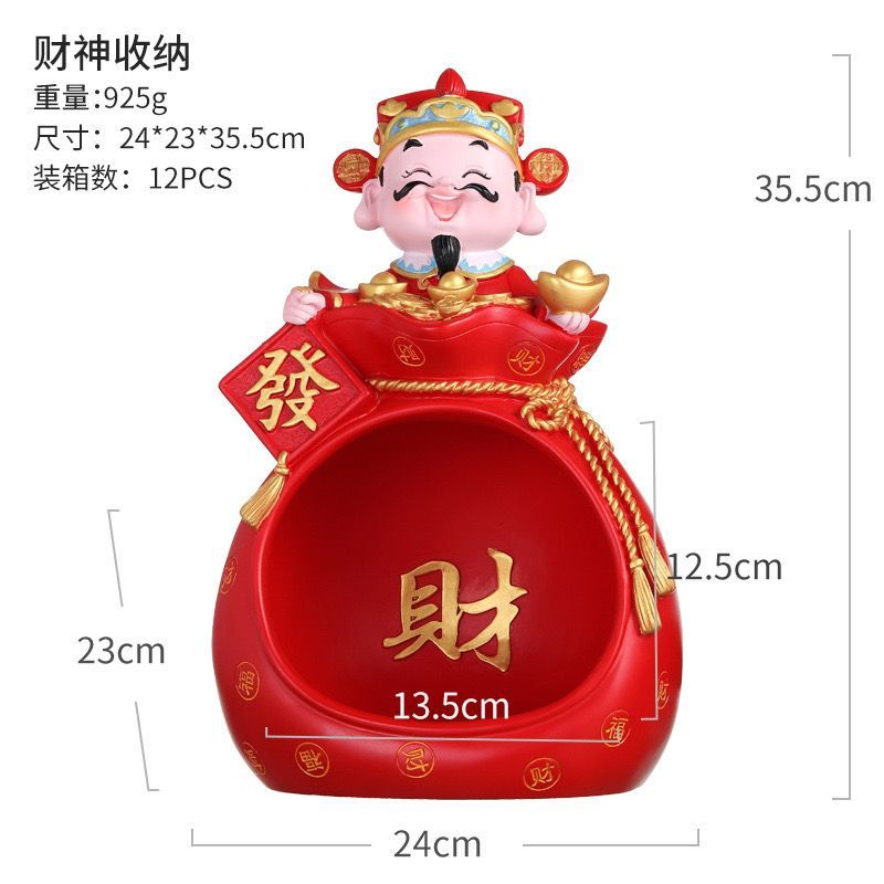 Display Of God Of Luck Caisen Candy Storage CNY 2024 Chinese New Year ...