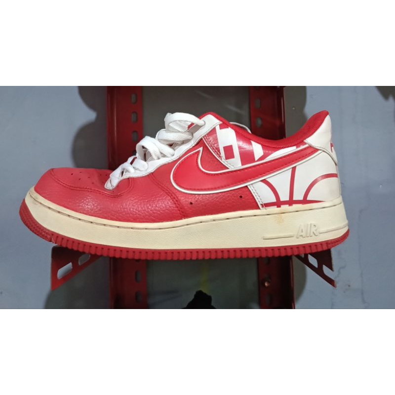 Air force one hot sale white and red