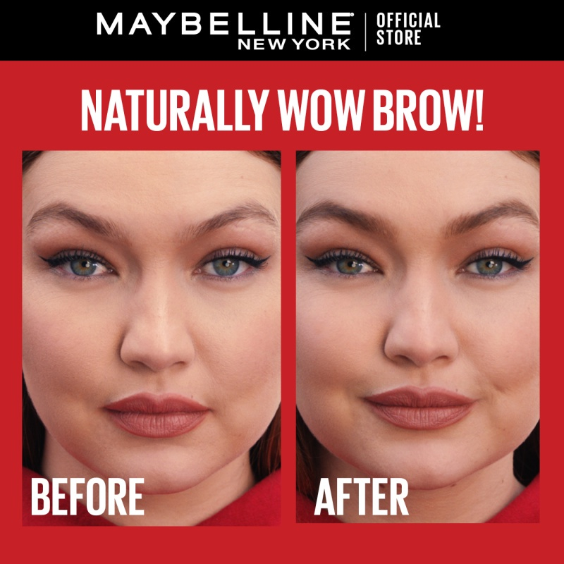 MAYBELLINE OFFICIAL Tattoo Brow 3 Day Styling Gel Brown - 6ml Browcara Mascara Alis Eye Makeup Cokelat Brow Tint Waterproof Transferproof - Gambar 4