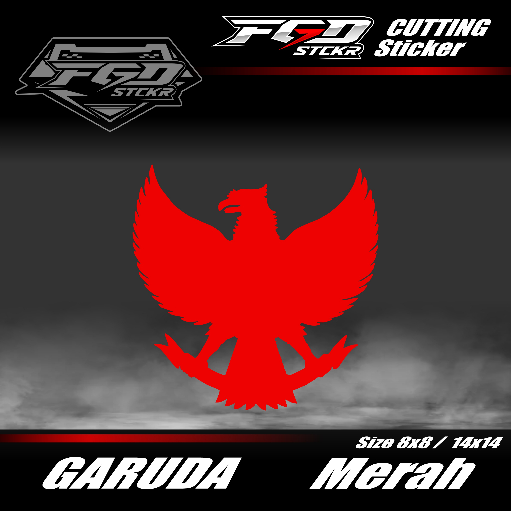 Garuda Cutting Sticker | Garuda Hologram & Reflective Silhouette ...