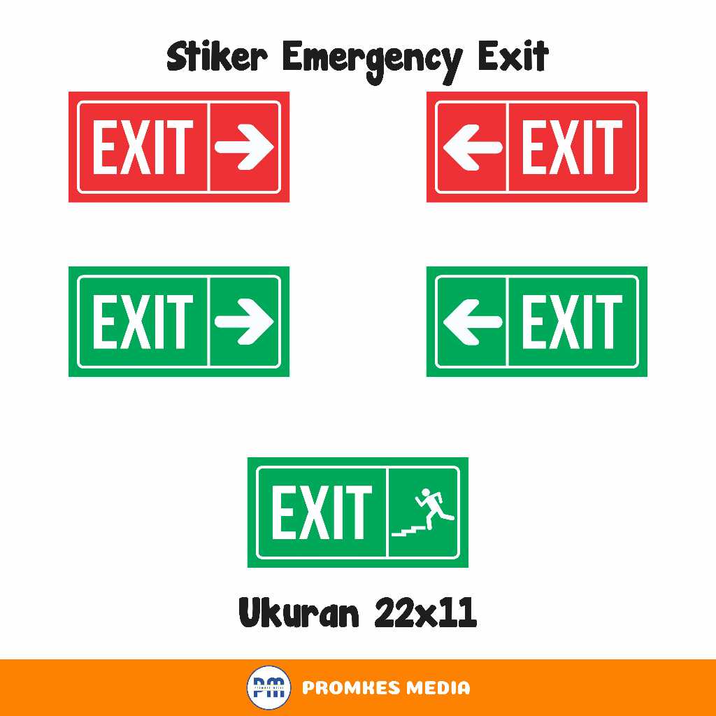 Emergency Exit Stickers, Exit Signs, Emergency Emergency, Exit