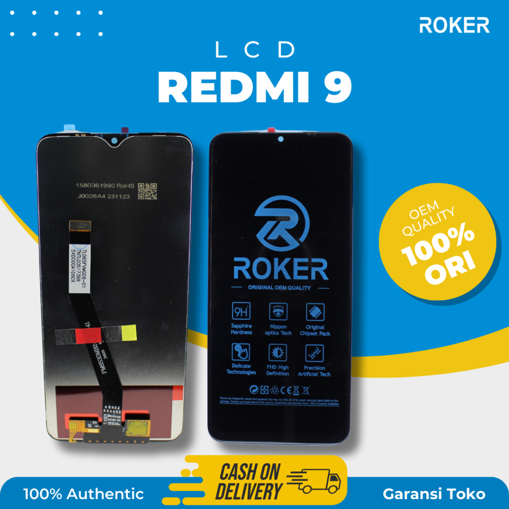 ROKER LCD TOUCHSCREEN XIAOMI REDMI 9 - POCO M2 LCD TS FULLSET ORIGINAL BY ROKER
