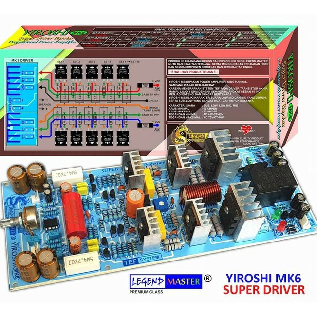 Ksk KIT DRIVER YIROSHI MK 6 MK6 MK6 SUPER DRIVER PROFESSIONAL AMPLIFIER