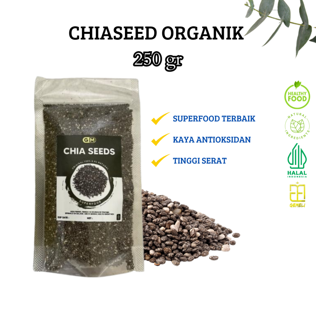 Gemeli - Biji Chiaseed Organik - Chia Seed Premium