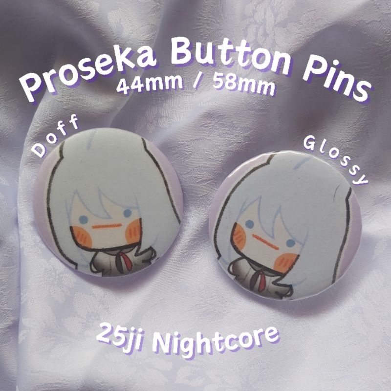 [Muncationary] Button Pin Doff and Glossy Project Sekai Proseka Niigo ...