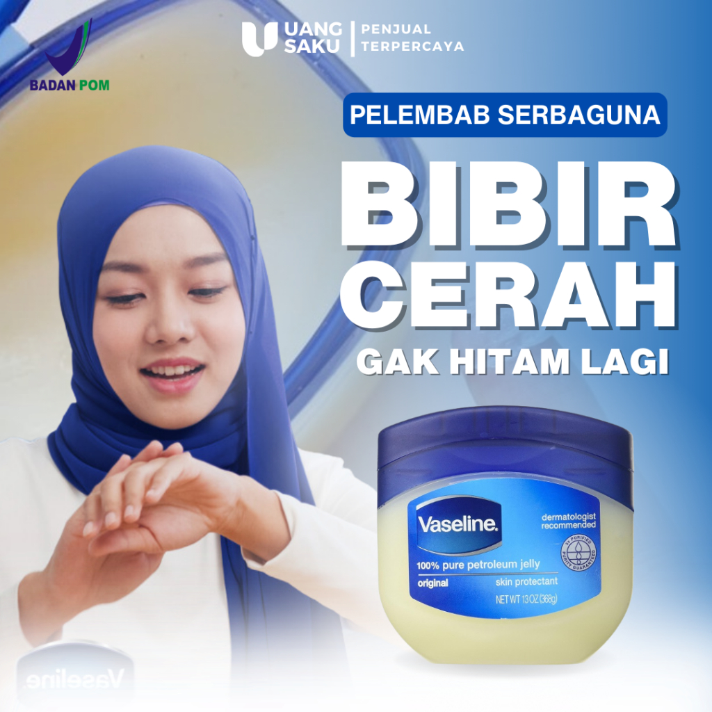 HITAM Black Lip Lightening Men Smoker Vaseline Repairing Jelly
