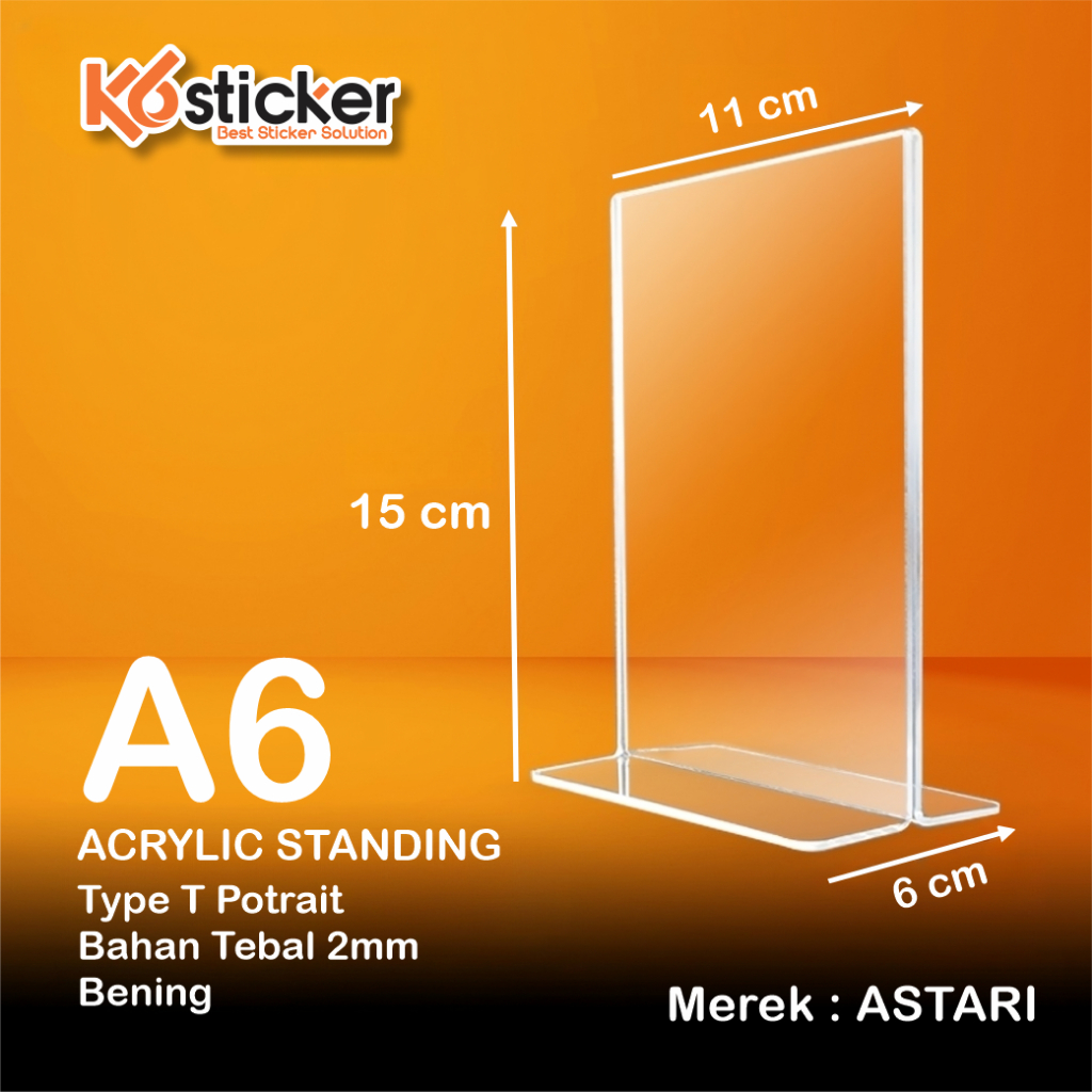 Place For Brochure/Tent HOLDER/Tent card acrylic DISPLAY acrylic A6