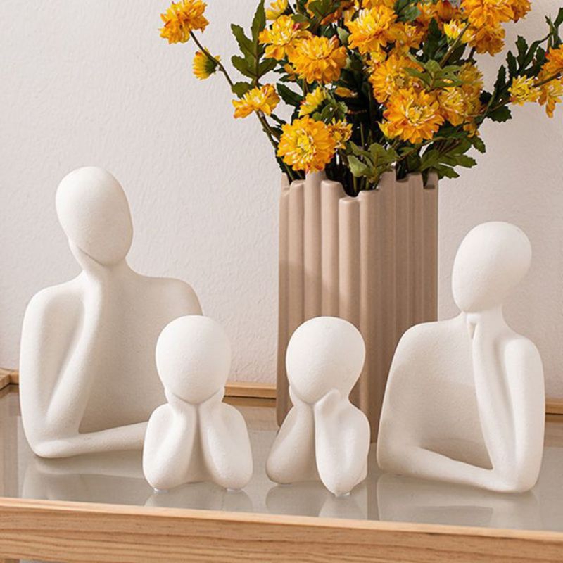 1 Set of Concrete Family Statues for Father, Mother, and Child ...