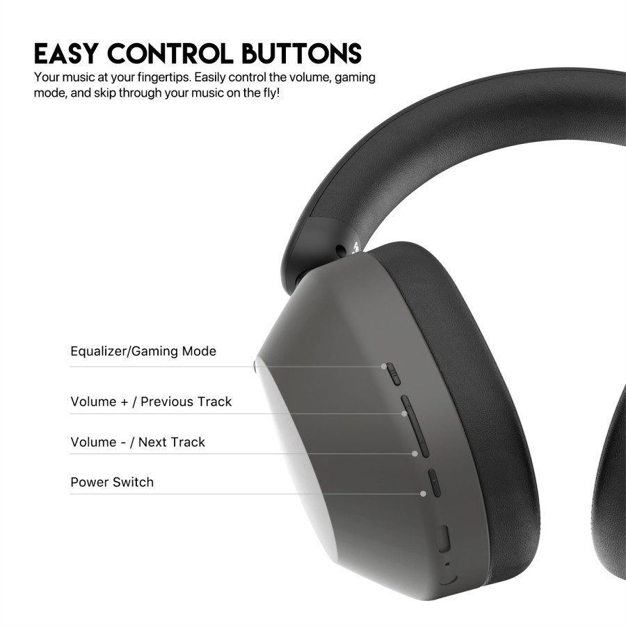 Fantech WH06 GO Tune Headphone Bluetooth Dual Mode Headset Wireless - Gambar 2
