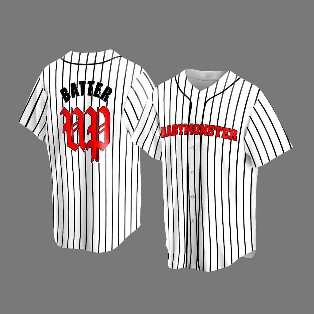 BABYMONSTER ベースボールシャツ　WHITE ベースボールシャツ WHITE | BABYMONSTER ONLINE SHOP