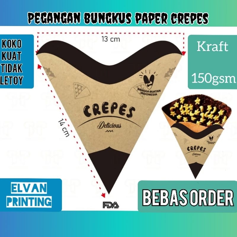 Crepes Packaging - Crepes Paper Lunch - Crepes Food Container - Crepes ...