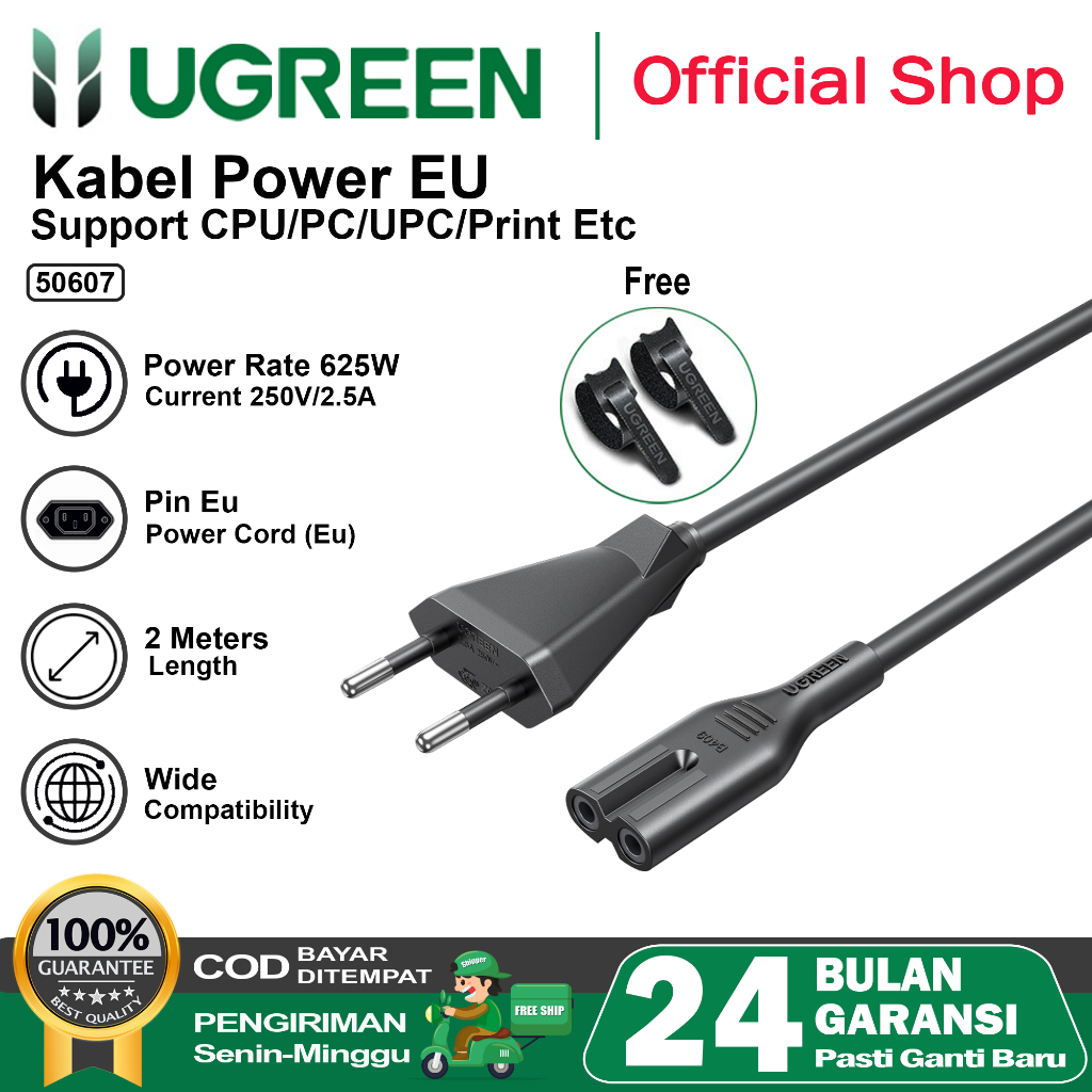 Ugreen Power Printer Cable / Number 8 Cable Ac Cord 2 250V 50607 ...