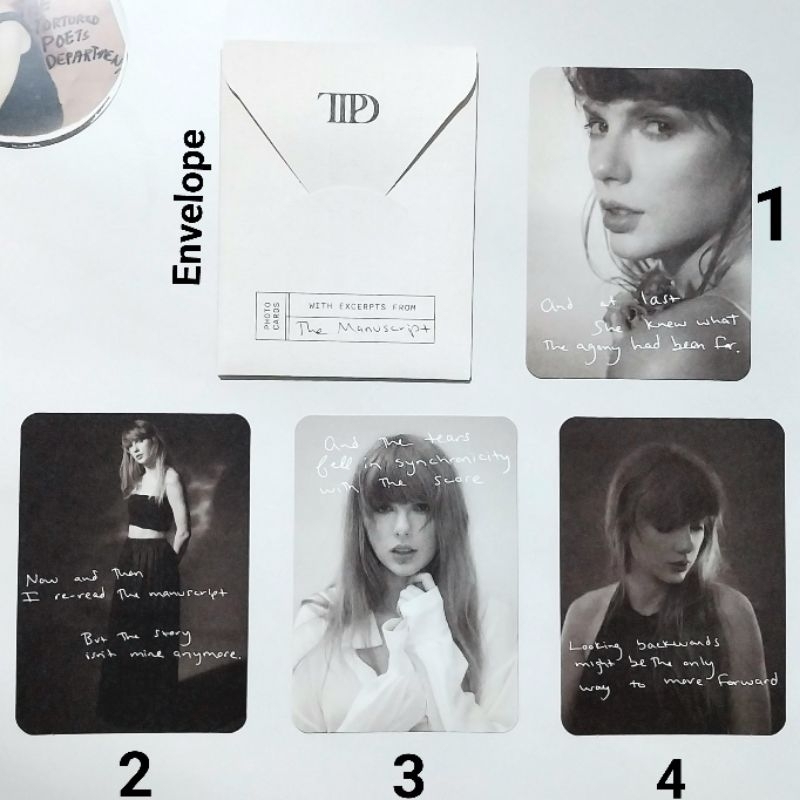 Taylor Swift TTPD Photocard The Manuscript THE TORTURED POETS ...