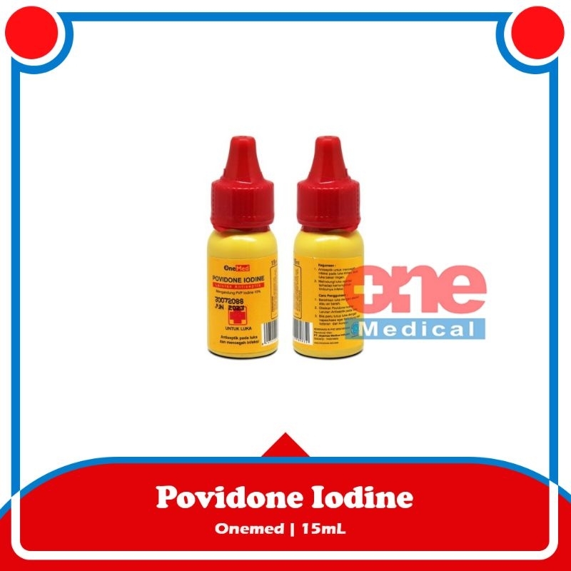 MERAH OneMed Povidine Red Medicine | Povidone iodine 15ml Wound ...