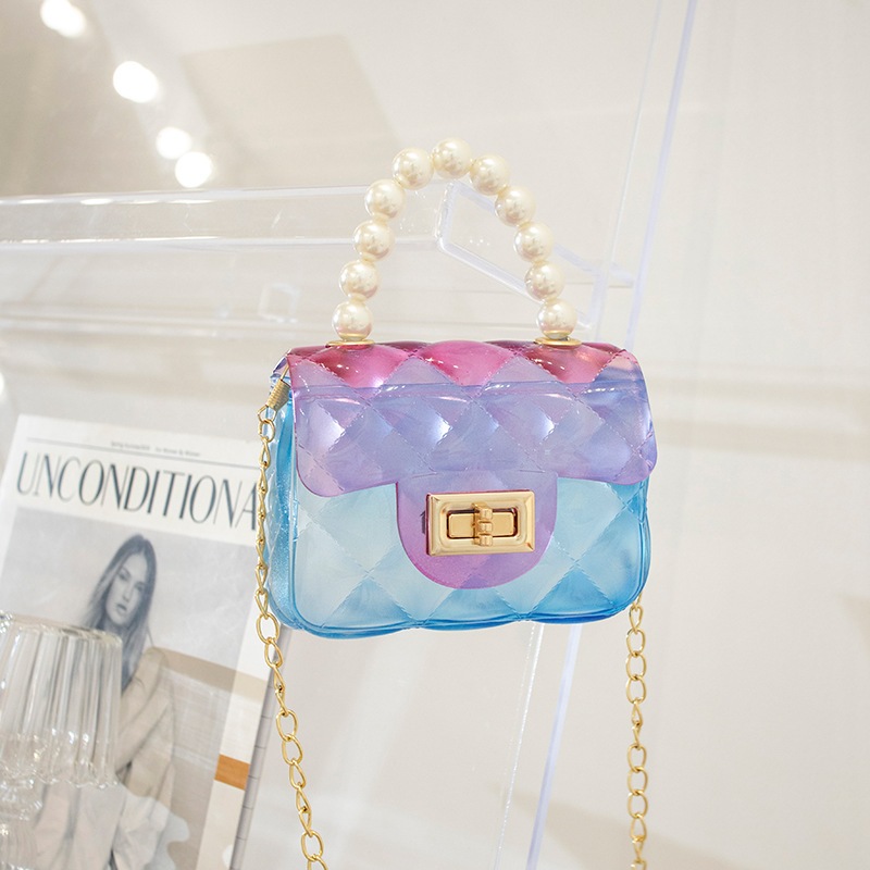 Mini jelly Sling Bags For Children And Teenagers Transparent Cute Pattern jelly bag For Women
