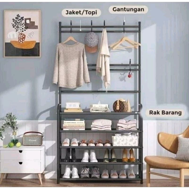 Multifunction Rack / Shoe Rack HangerBIG | Shopee Singapore