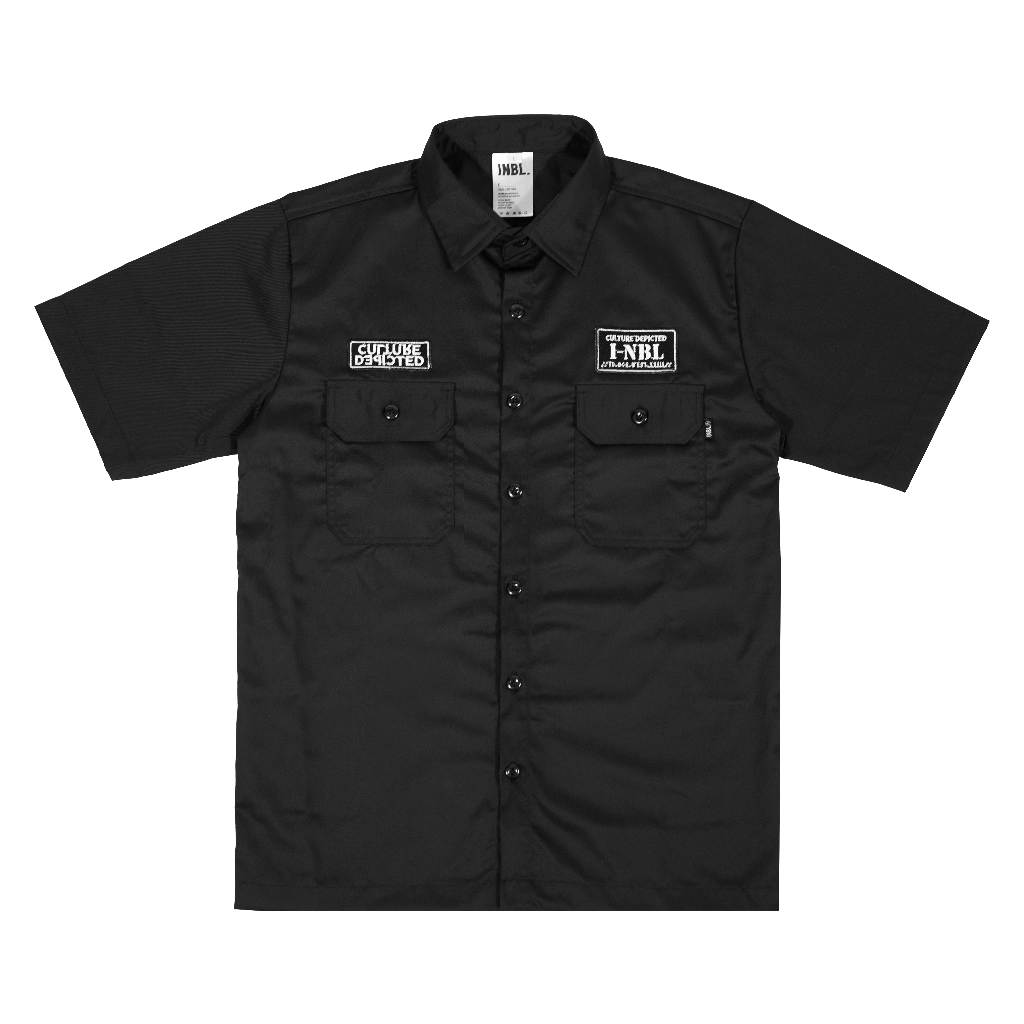 Inbl Workshirt Depicted Black | Shopee Singapore