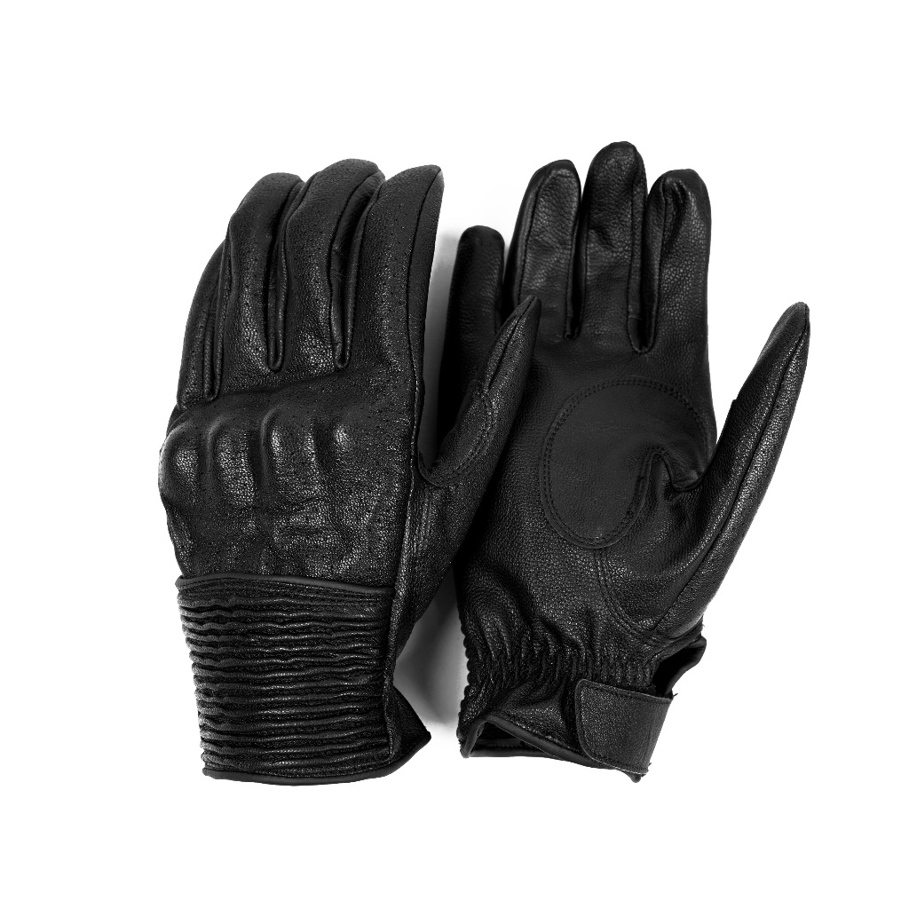 Northy Byron / Sarung Tangan Kulit Motor Batok / Leather Gloves Knuckle Protector - Gambar 2