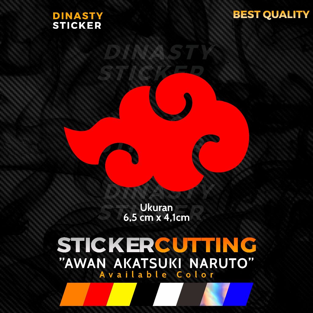 Akatsuki NARUTO Cloud CUTTING STICKER | Shopee Singapore