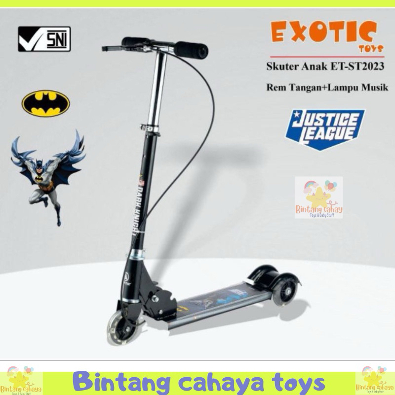 Skuter Otoped Anak Besi Steel Exotic ST 2023 Scooter musik lampu