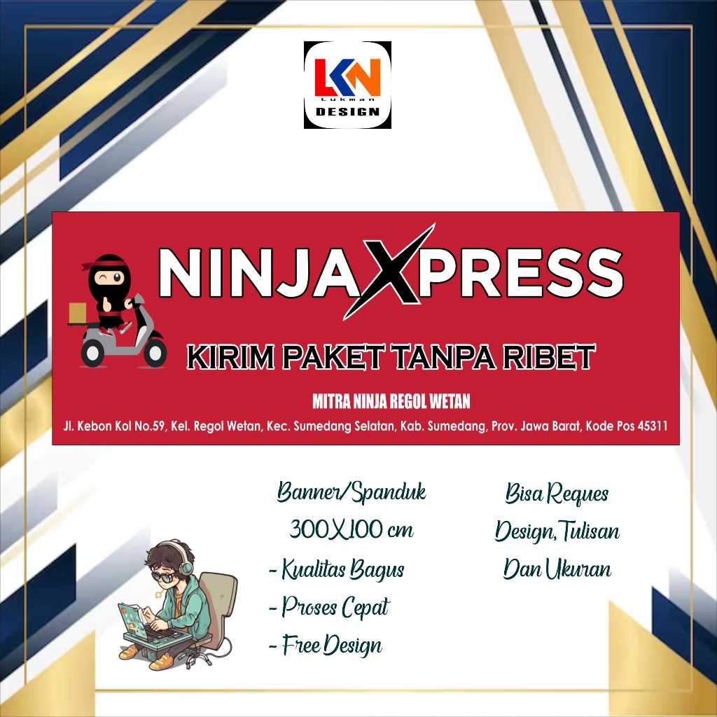 Ninja EXPRESS mini banner request design | Shopee Singapore
