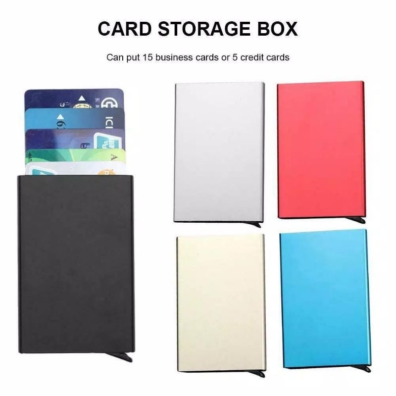 Premium ATM Credit Card RFID Wallet Automatic Pull Card Holder Slim ...