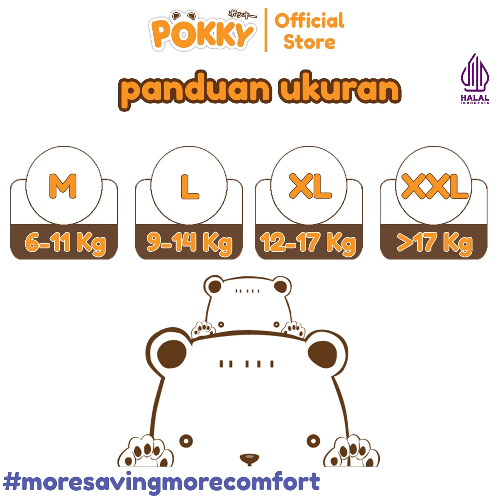 [2 BAG] POKKY Pants Popok Celana XXL22+2 Twinpack - Gambar 2