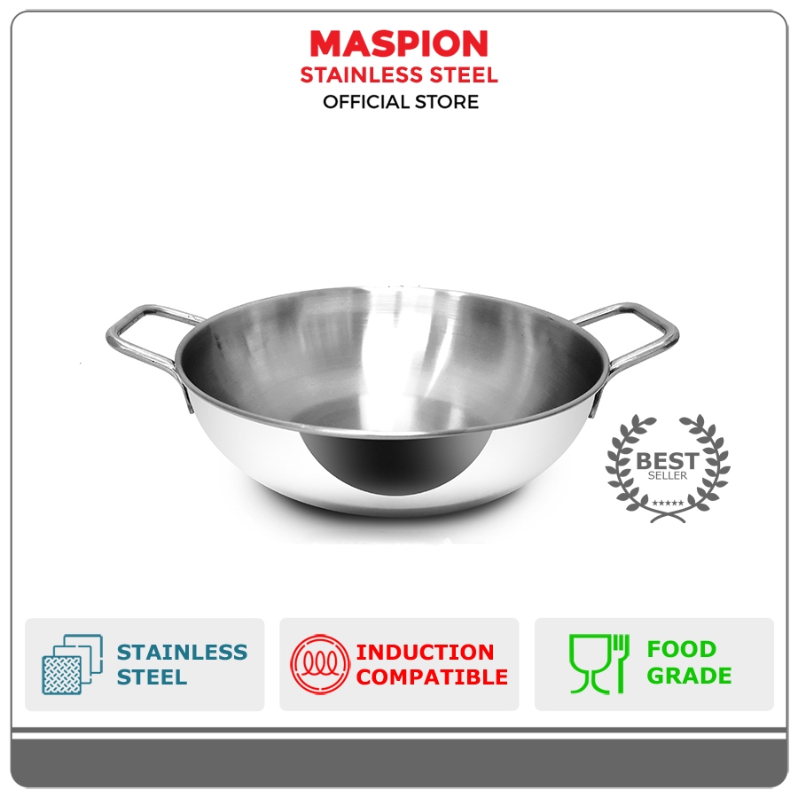 Maspion Panda Wajan Penggorengan Stainless Steel 24 cm