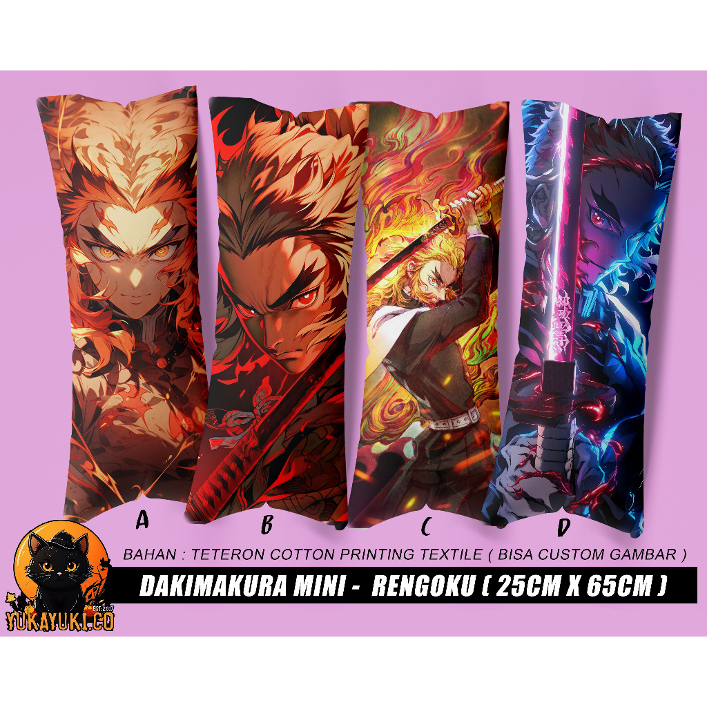 Dakimakura Rengoku Pillow (Demon Slayer) | Shopee Singapore