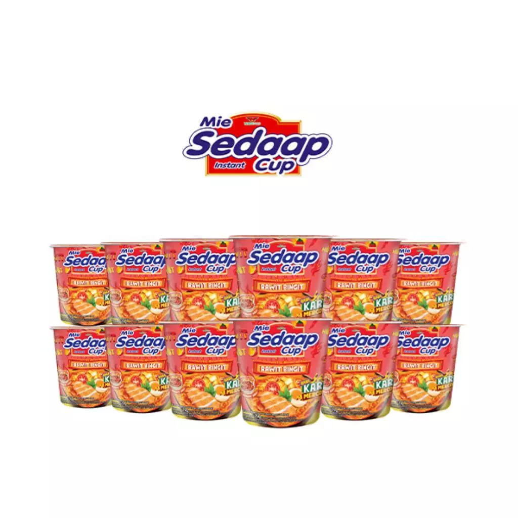 Sedaap Mie Instan Cup Kari Mercon 79 gr x12 - Gambar 2