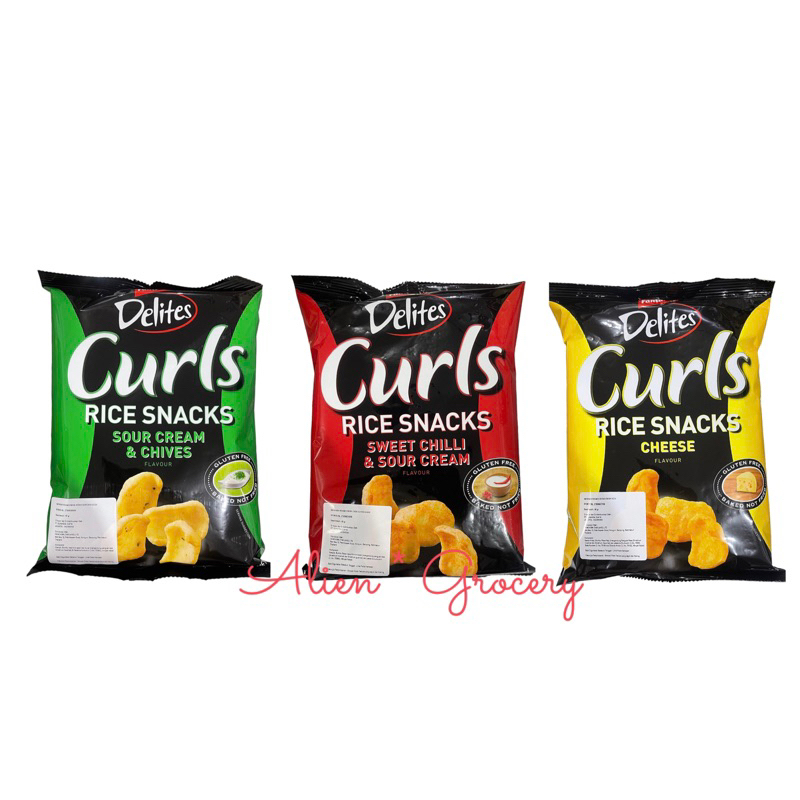 Fantastic DELITES Rice Crackers Gluten Free Baked Snacks Sweet Chili