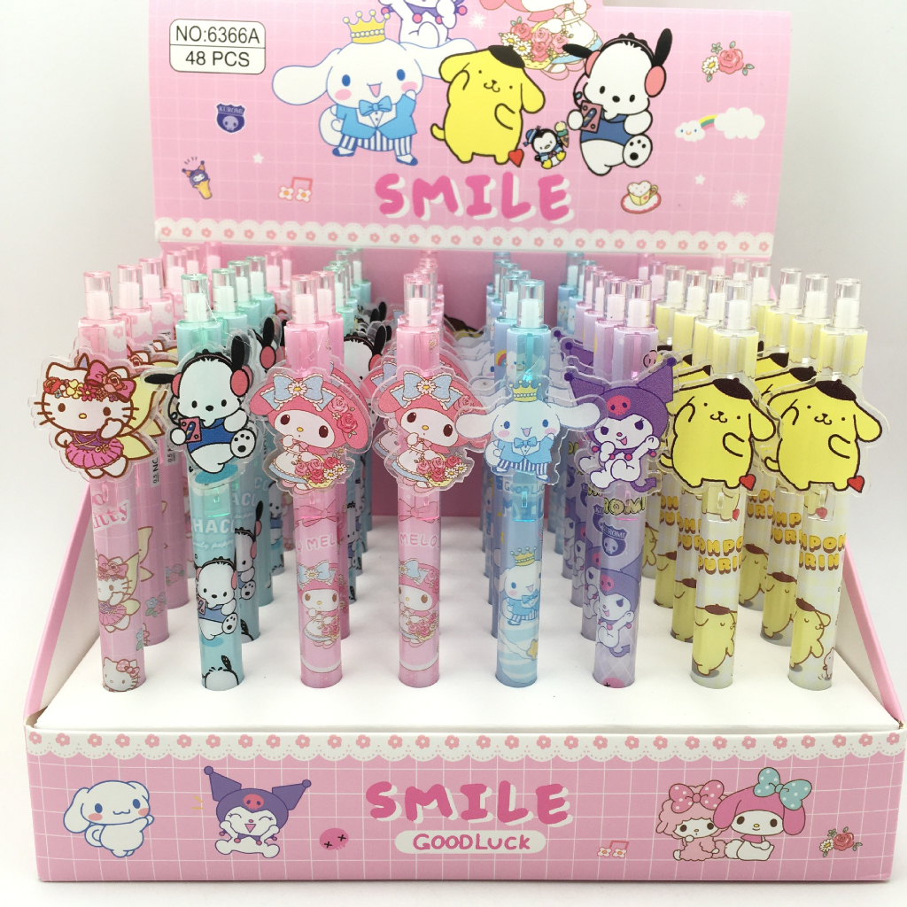 Sanrio melody Character Mechanical Gel Pen - kuromi - chinamon - purin ...