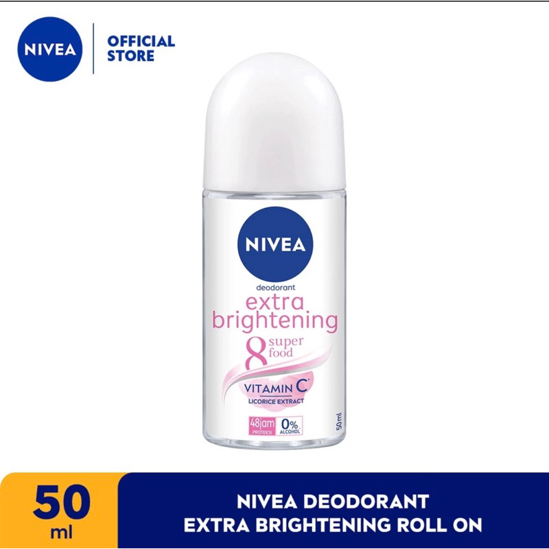 Nivea DEODORANT EXTRA BRIGHTENING-50ml | Shopee Singapore