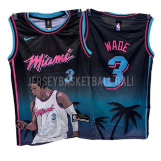 Miami Heat 3 Dwyane Wade New Season City Edition NBA Jersey 2018