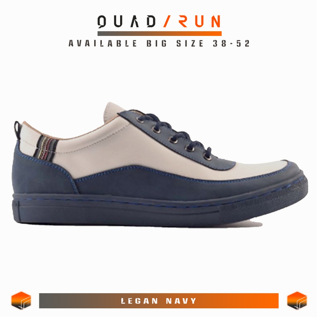 Quadrun Legan Navy Men s Shoes Latest Elegant Casual Sneakers