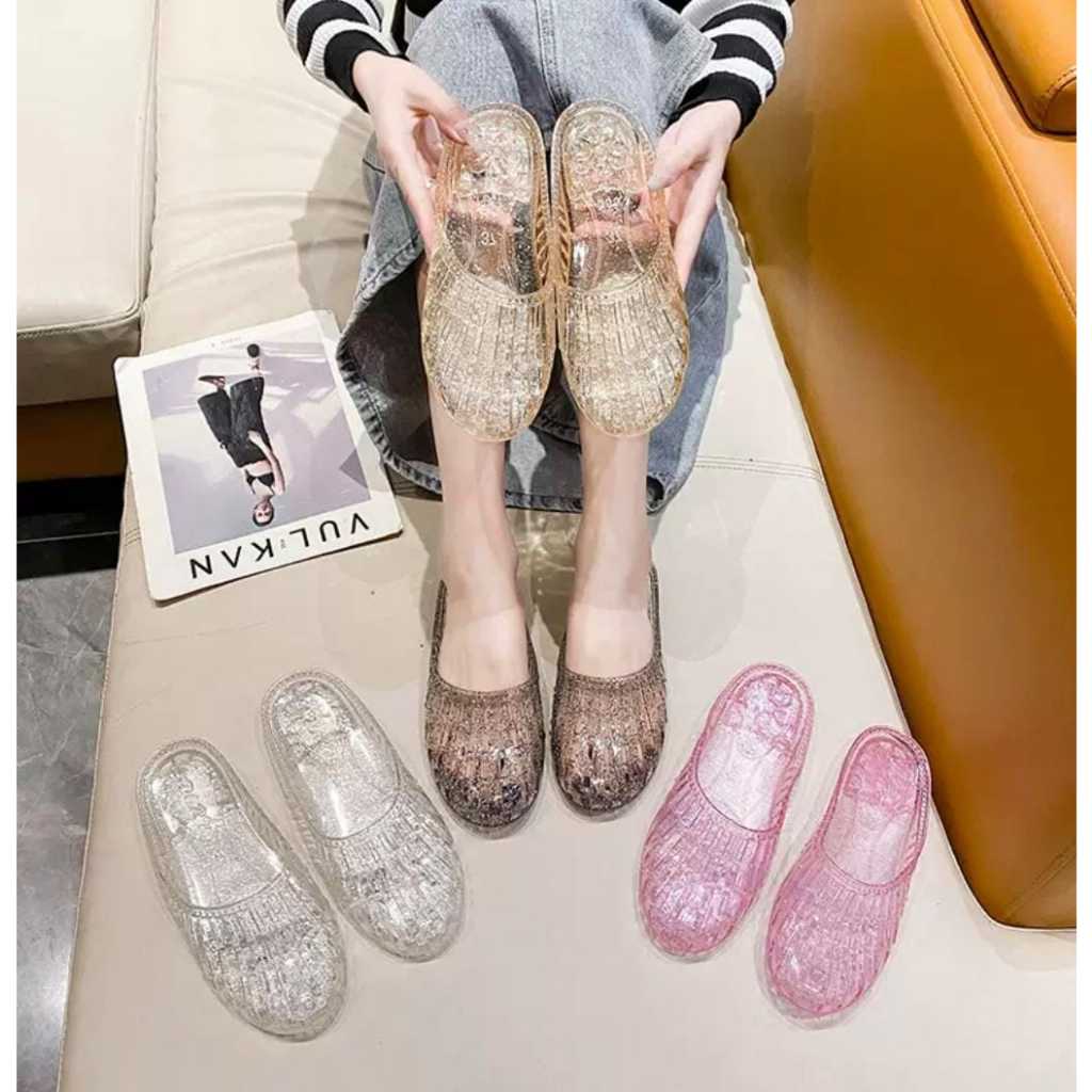 Glitter jelly hot sale shoes womens