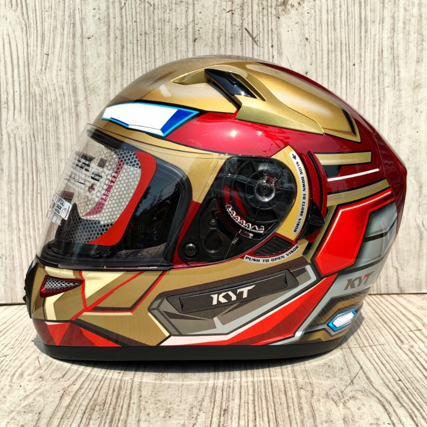 Helm Kyt Iron Man Full Face Motorcycle Helmet KYT K2 RIDER IRON