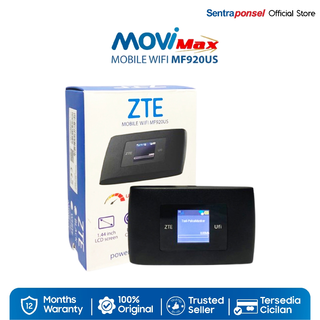 Modem MiFi MOVi Max Mobile WiFi ZTE MV920US 4G LTE (Unlock All Operator) - Garansi Resmi - Gambar 2