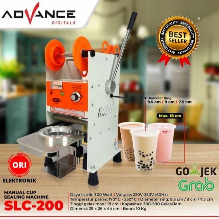 MESIN Advance Manual Cup Sealing Machine / SLC-200 Plastic Cup Press ...