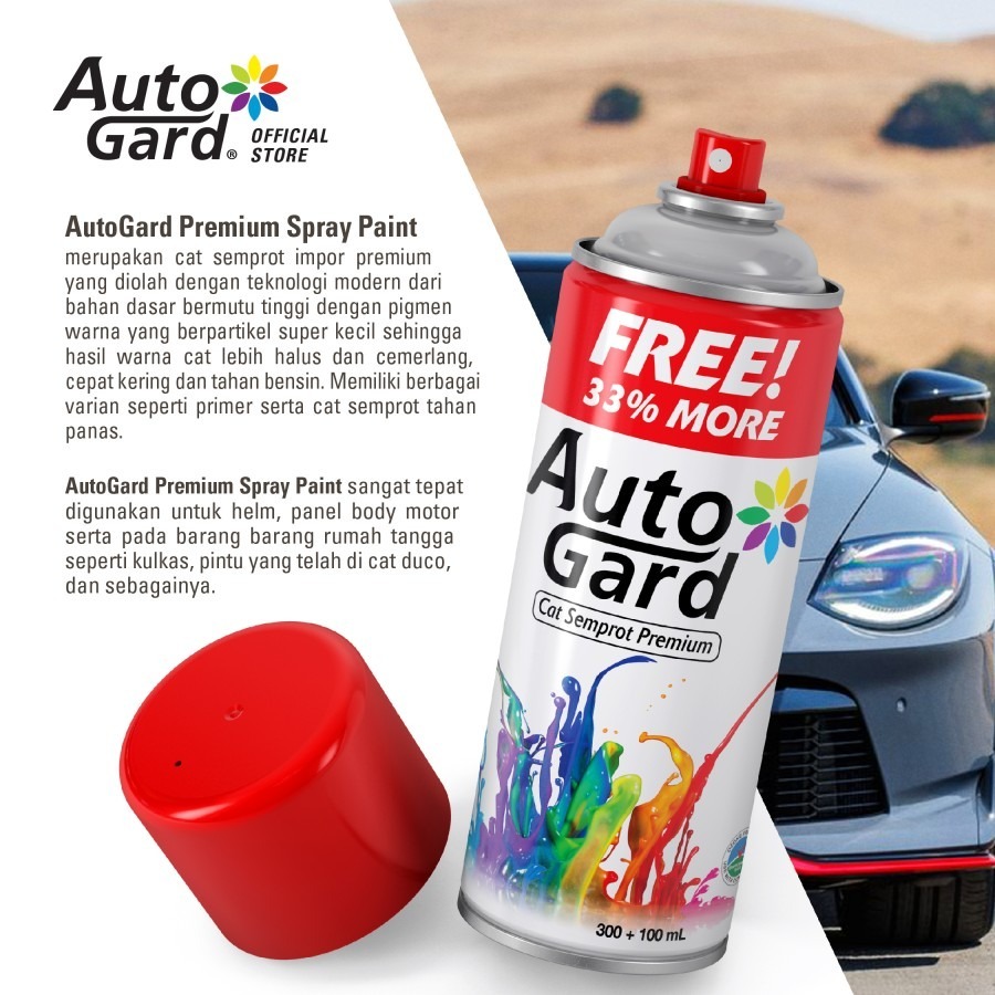 AutoGard - Pernis Flat Clear (Matte/Doff) AG-02 Cat Semprot Premium Motor Mobil Sepeda Helm Perabotan Rumah - Gambar 2