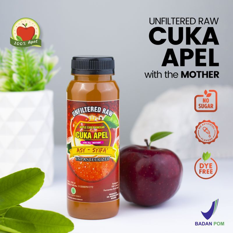 Cuka Apel Gemeli Organik With Mother 250ml - Gambar 3
