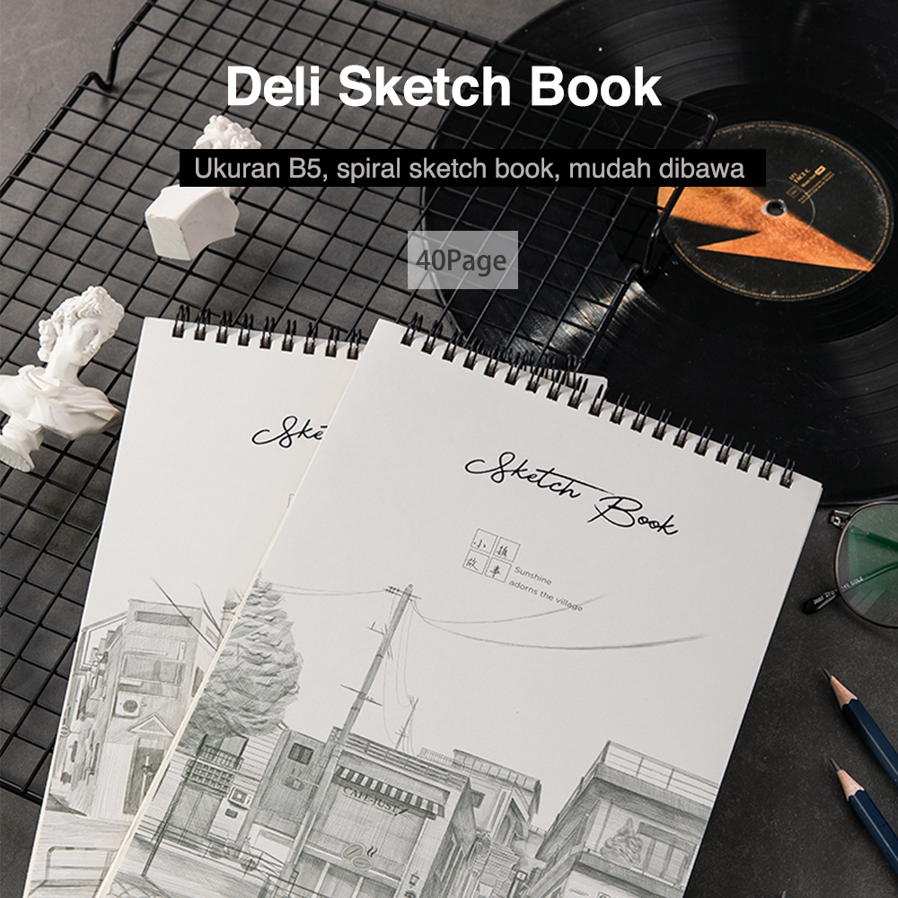 Deli Buku Gambar & Sketsa Size A4 B5 Vertikal 40 halaman 7362x - Gambar 3